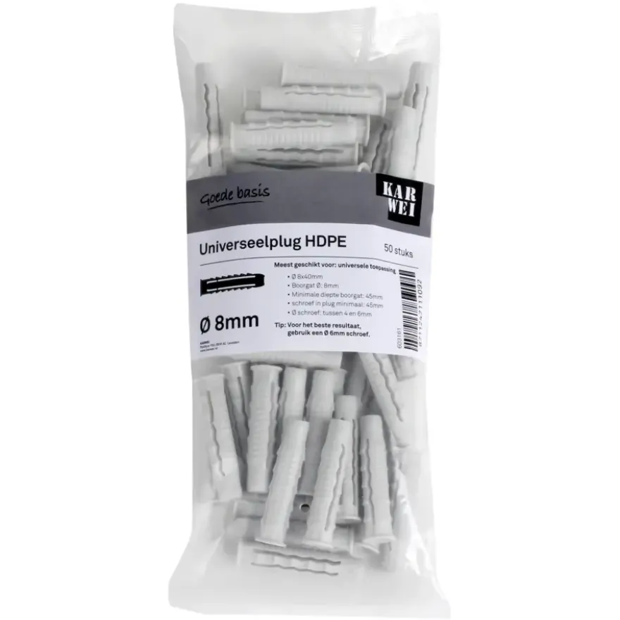 KARWEI uni-plug 8x40mm 50ST