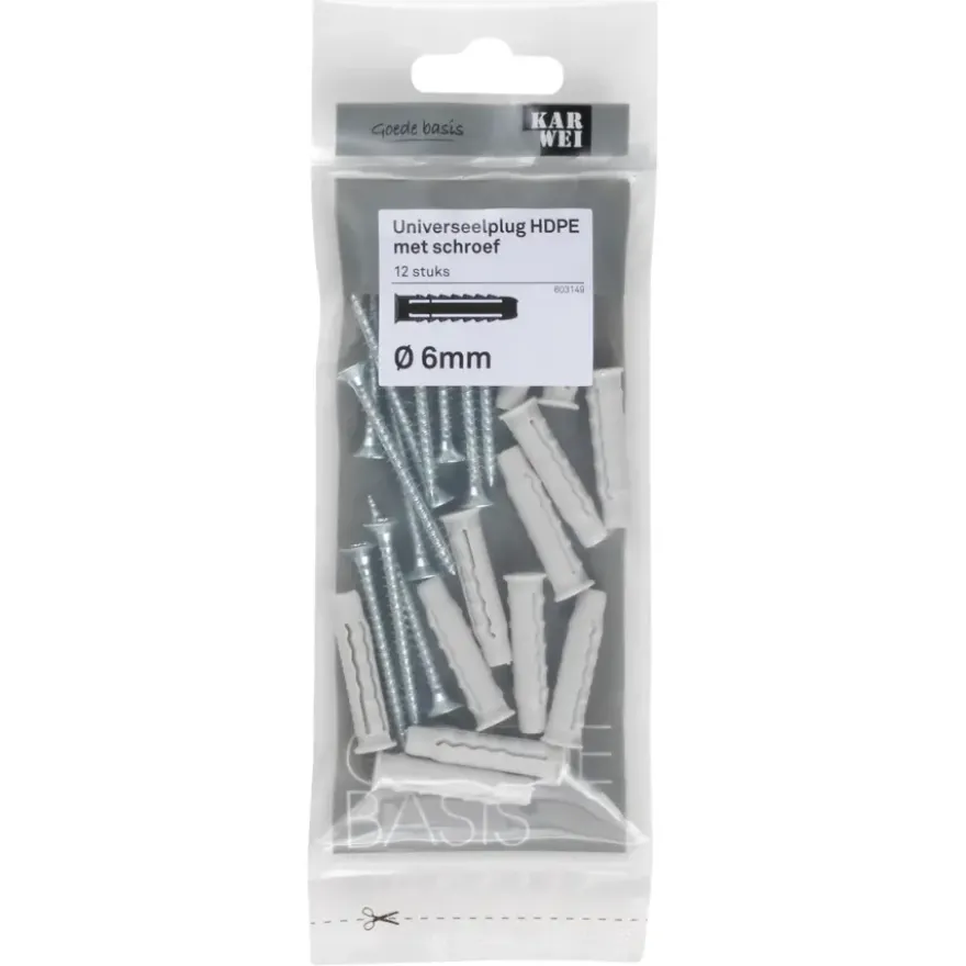 KARWEI uni-plug 6x30mm + uni 4x45mm 12ST