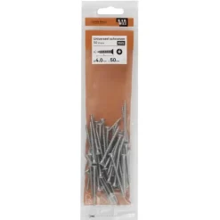 KARWEI unischroef platkop rvs 4x50 mm (50 stuks)