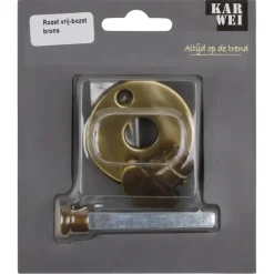 KARWEI vrij-bezet rozet rond messing antiek
