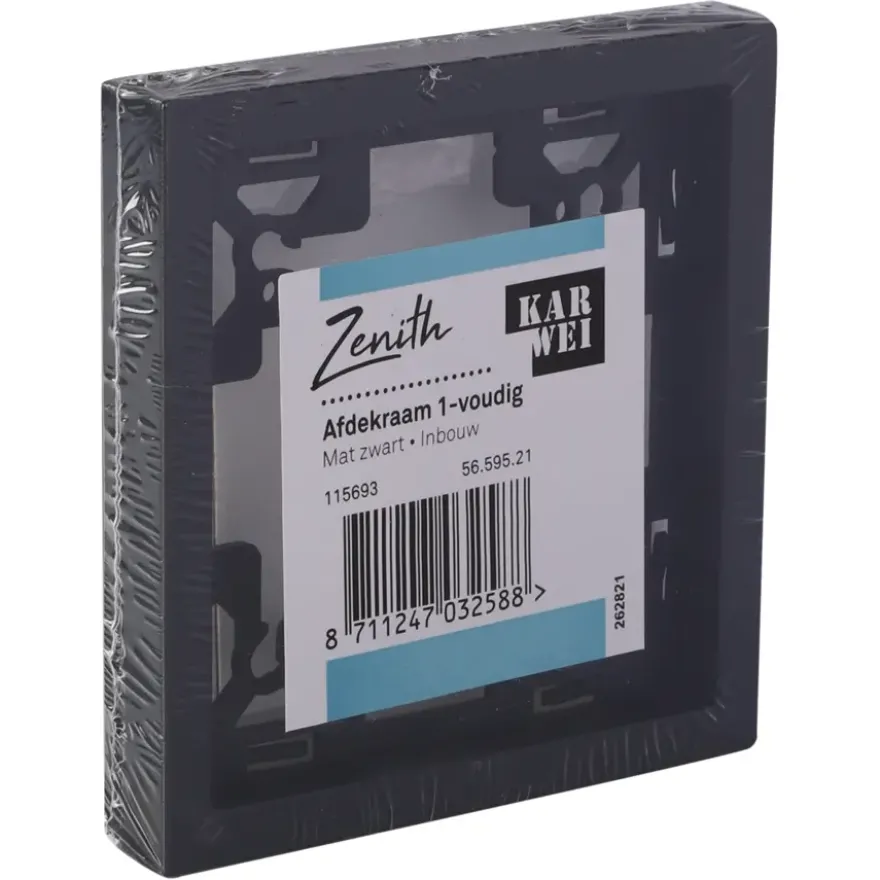 KARWEI Zenith afdekraam 1-voudig mat zwart
