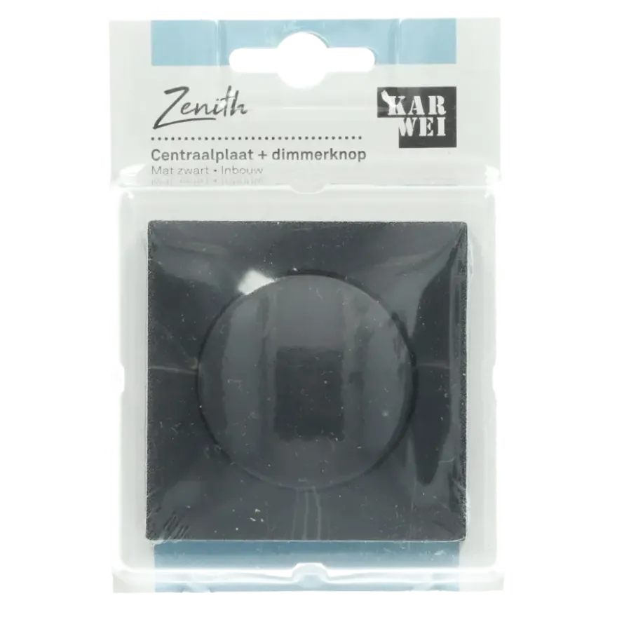 KARWEI Zenith centraalplaat dimmer mat zwart