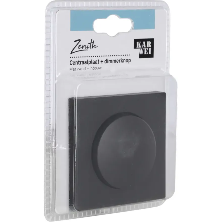 KARWEI Zenith centraalplaat dimmer mat zwart