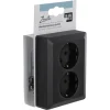 KARWEI Zenith Dubbel Geaard Stopcontact Mat Zwart