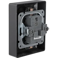 KARWEI Zenith Dubbel Geaard Stopcontact Mat Zwart
