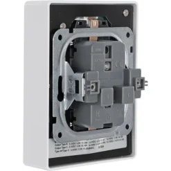 KARWEI Zenith Dubbel Stopcontact Geaard met USB A+C Wit