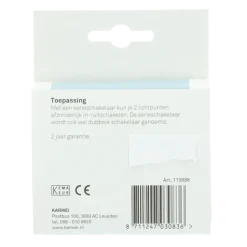 KARWEI Zenith serieschakelaar mat zwart