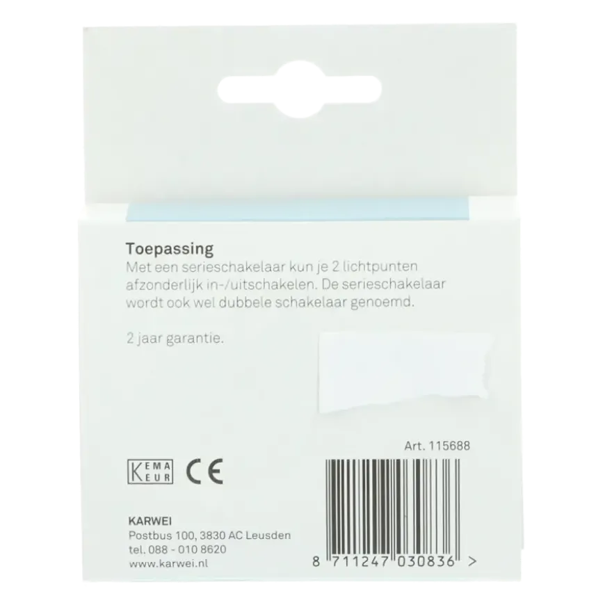 KARWEI Zenith serieschakelaar mat zwart