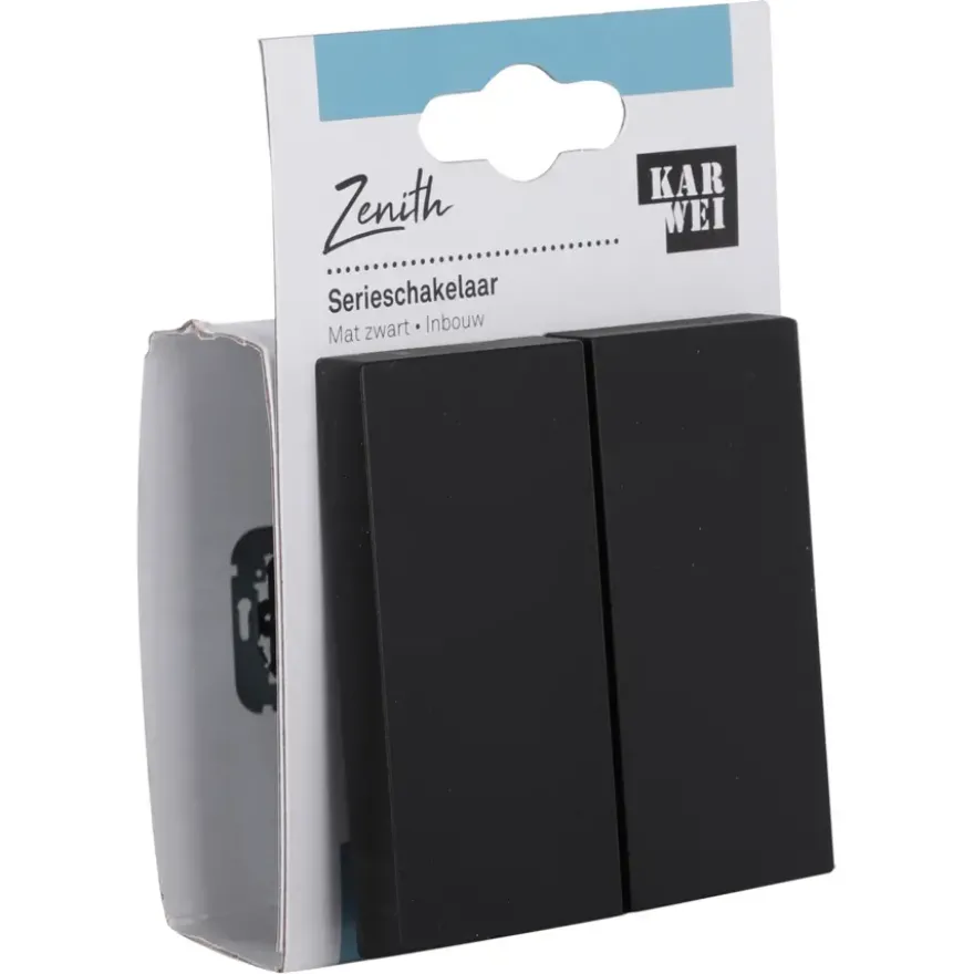 KARWEI Zenith serieschakelaar mat zwart