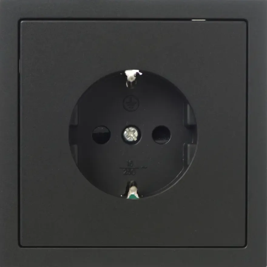 KARWEI Zenith wandcontactdoos mat zwart