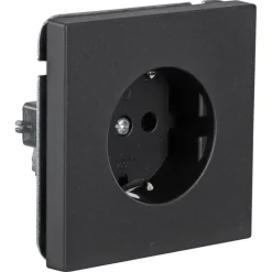 KARWEI Zenith wandcontactdoos mat zwart