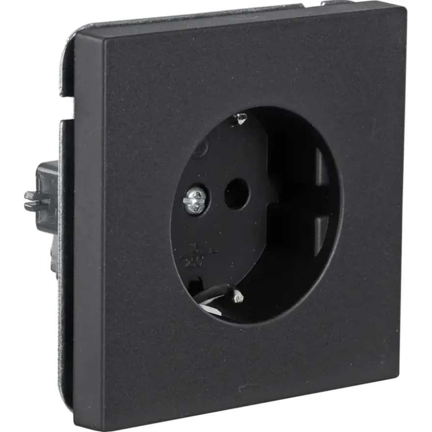 KARWEI Zenith wandcontactdoos mat zwart
