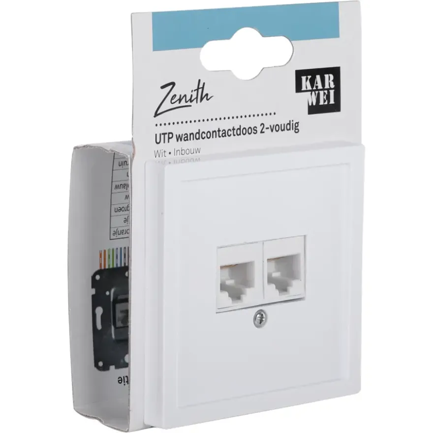 KARWEI Zenith Wandcontactdoos UTP Wit