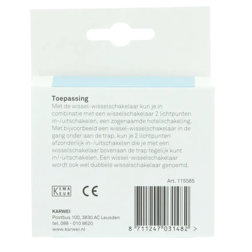 KARWEI Zenith wissel-wisselschakelaar wit