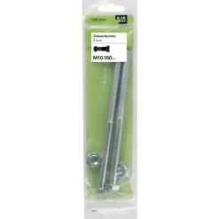 KARWEI zeskantbout deeldraad M10x160 mm 2 stuks