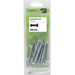 KARWEI zeskantbout voldraad M6x50 mm 10 stuks