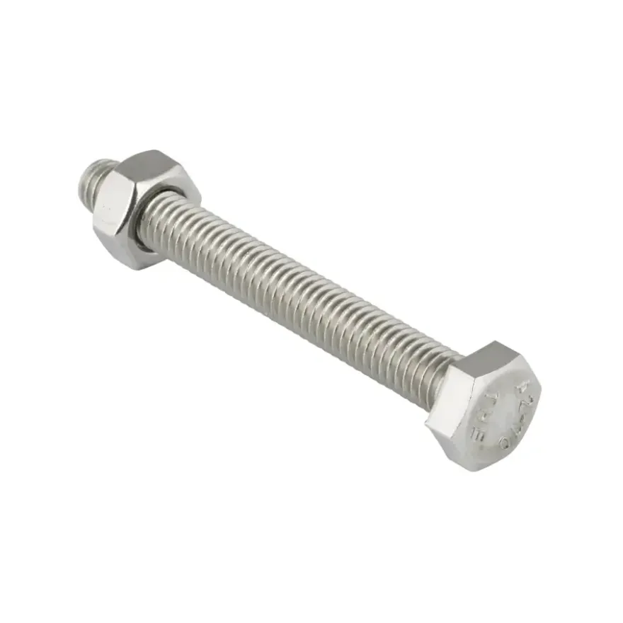 KARWEI zeskantbout voldraad rvs M8x45 mm 8 stuks