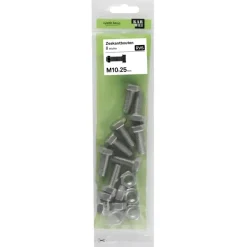 KARWEI zeskantbout voldraad rvs M10x25 mm 8 stuks