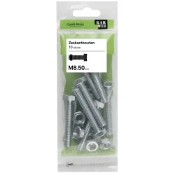 KARWEI zeskantbout voldraad M8x50 mm 10 stuks