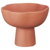 Keramieken fruitschaal rood 25x25x30cm