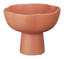 Keramieken fruitschaal rood 25x25x30cm
