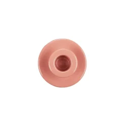 Keramieken kandelaar roze 8,5x8,5x19,5cm