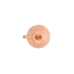 Keramieken kandelaar roze 9,5x8,5x6,5cm
