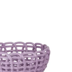 Keramieken mand lila 23x23x10,3cm