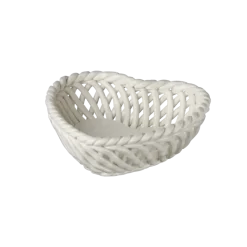 Keramieken schaal wit 16x16x16cm