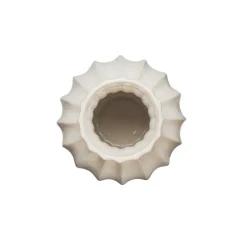 Keramieken vaas creme 25,4x25,4x38cm