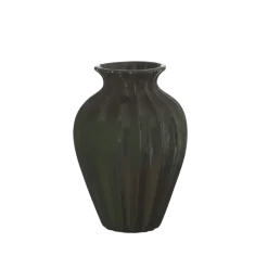 Keramieken vaas groen 25,4x25,4x38cm