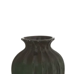 Keramieken vaas groen 25,4x25,4x38cm
