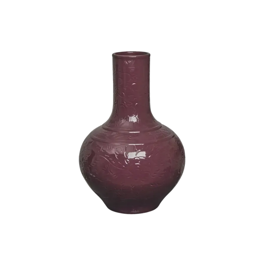 Keramieken vaas paars 31x31x54cm
