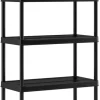 Keter Plus stellingkast - 5 planken - 90x40x182cm - zwart
