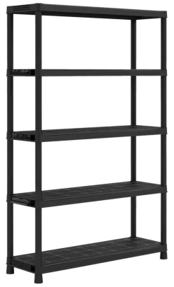 Keter Plus stellingkast kunststof zwart 120 x 40 x 187 cm