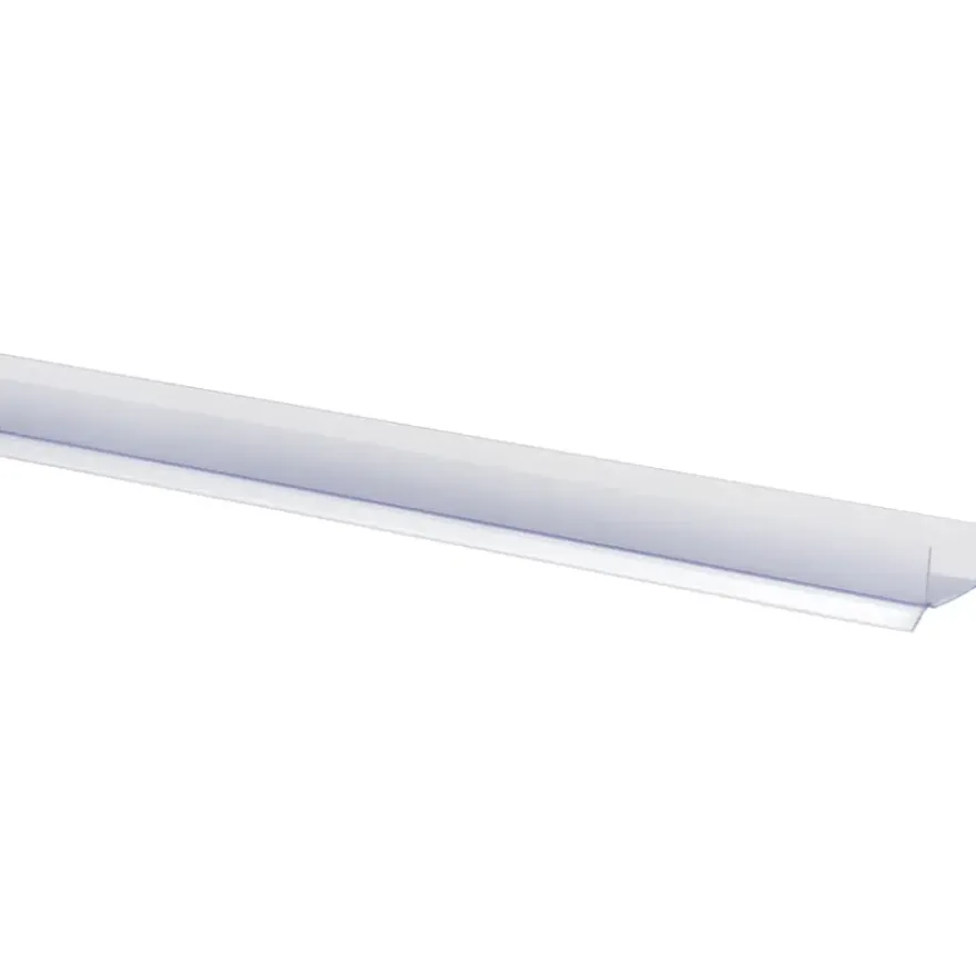 Keukenplintprofiel kunststof 9.5x20mm transparant lengte 260cm