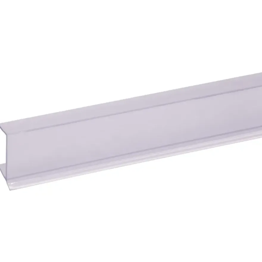 Keukenplintprofiel kunststof 9.5x20mm transparant lengte 260cm