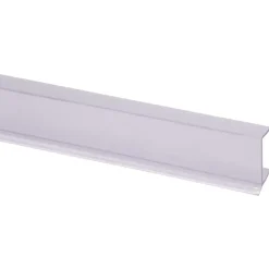 Keukenplintprofiel kunststof 9.5x20mm transparant lengte 260cm