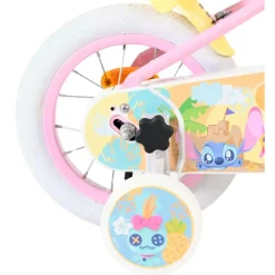 Kinderfiets Disney Stitch pink 12 inch