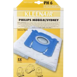 Kleenair Stofzuigerzak Philips Mobilo/Sydney PH 6 5 stuks