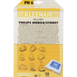 Kleenair Stofzuigerzak Philips Mobilo/Sydney PH 6 5 stuks