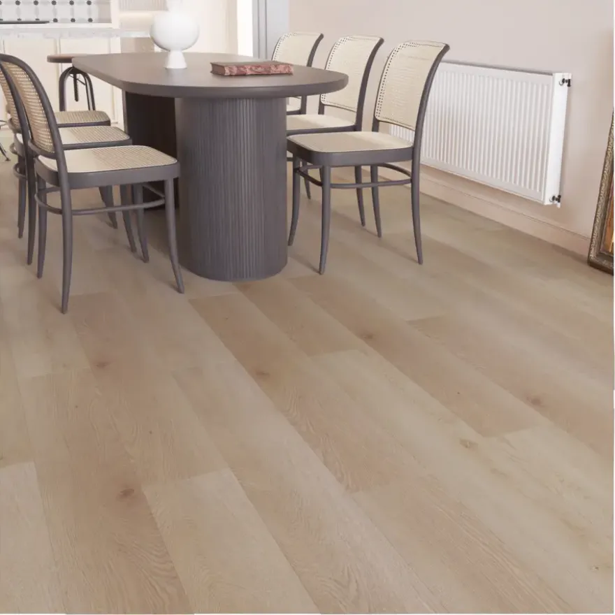 Kleurstaal click PVC Basic lichtbruin eiken houtlook