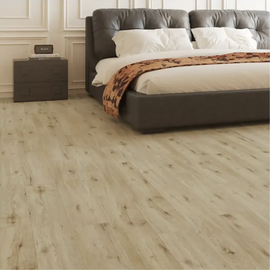 Kleurstaal click PVC Basic oud eiken houtlook