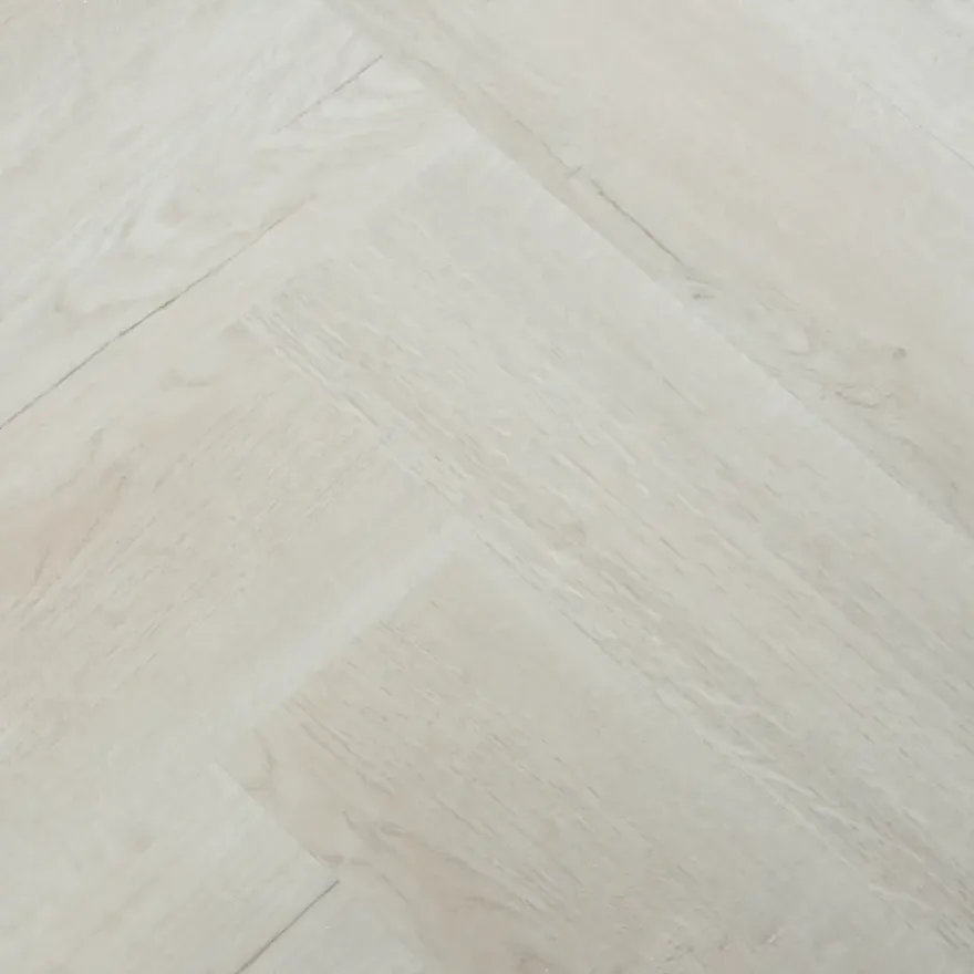 Kleurstaal Karwei click PVC Primera visgraat beige eiken houtlook