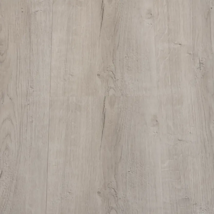 Kleurstaal Karwei click PVC Primera lichtgrijs eiken houtlook