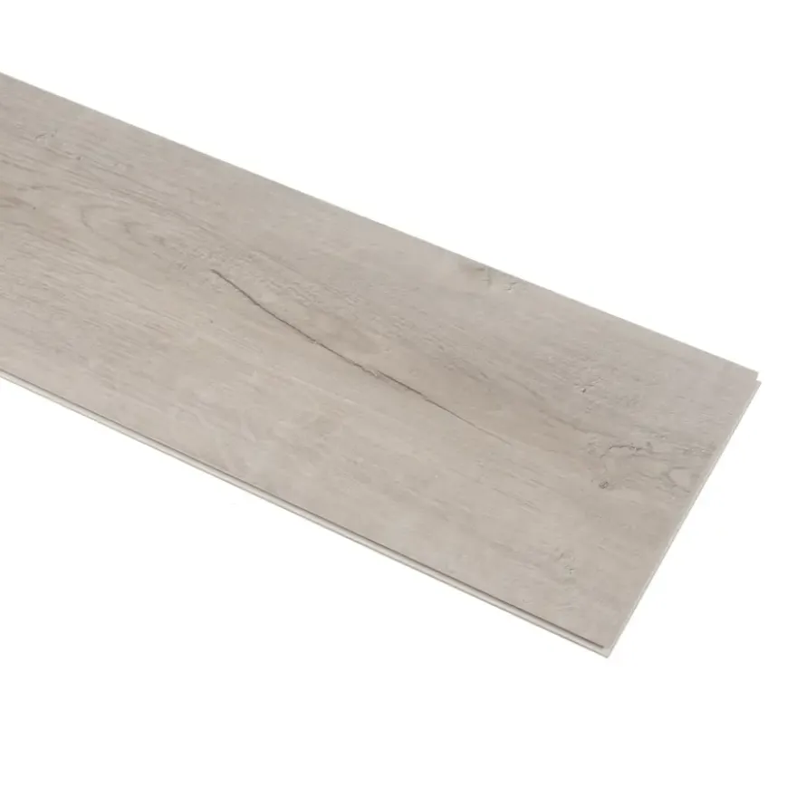 Kleurstaal Karwei click PVC Primera lichtgrijs eiken houtlook