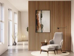 Kleurstaal lattenwand Decowall Advanced brons eiken 25x30cm