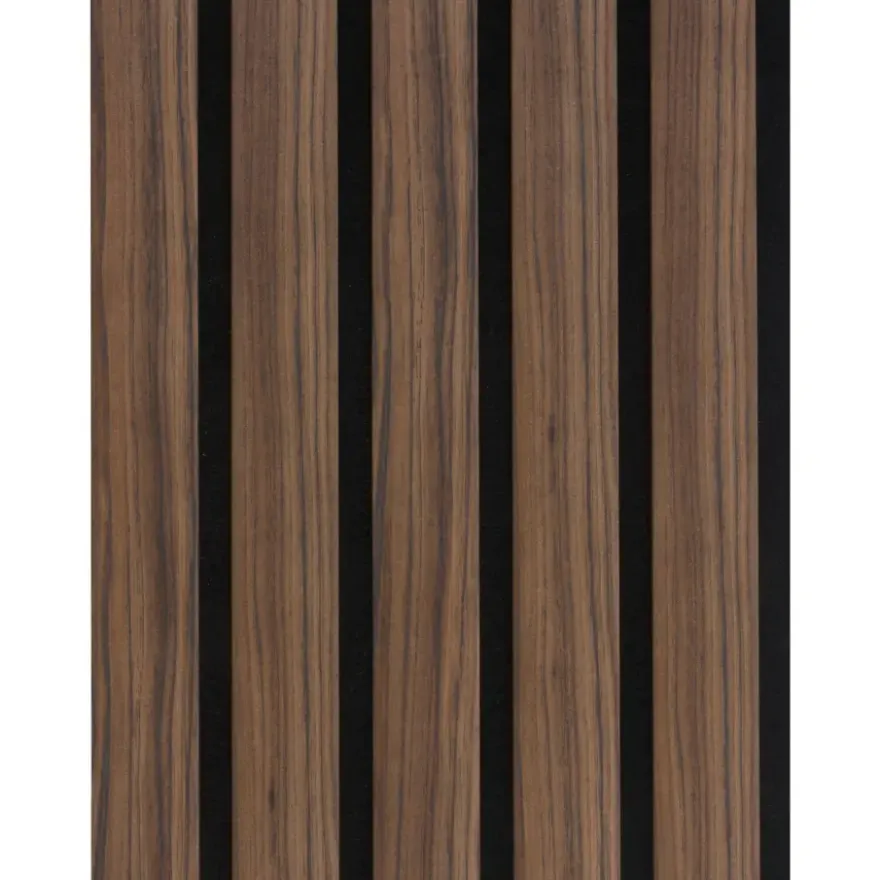 Kleurstaal lattenwand Decowall Advanced walnoot 25x30cm