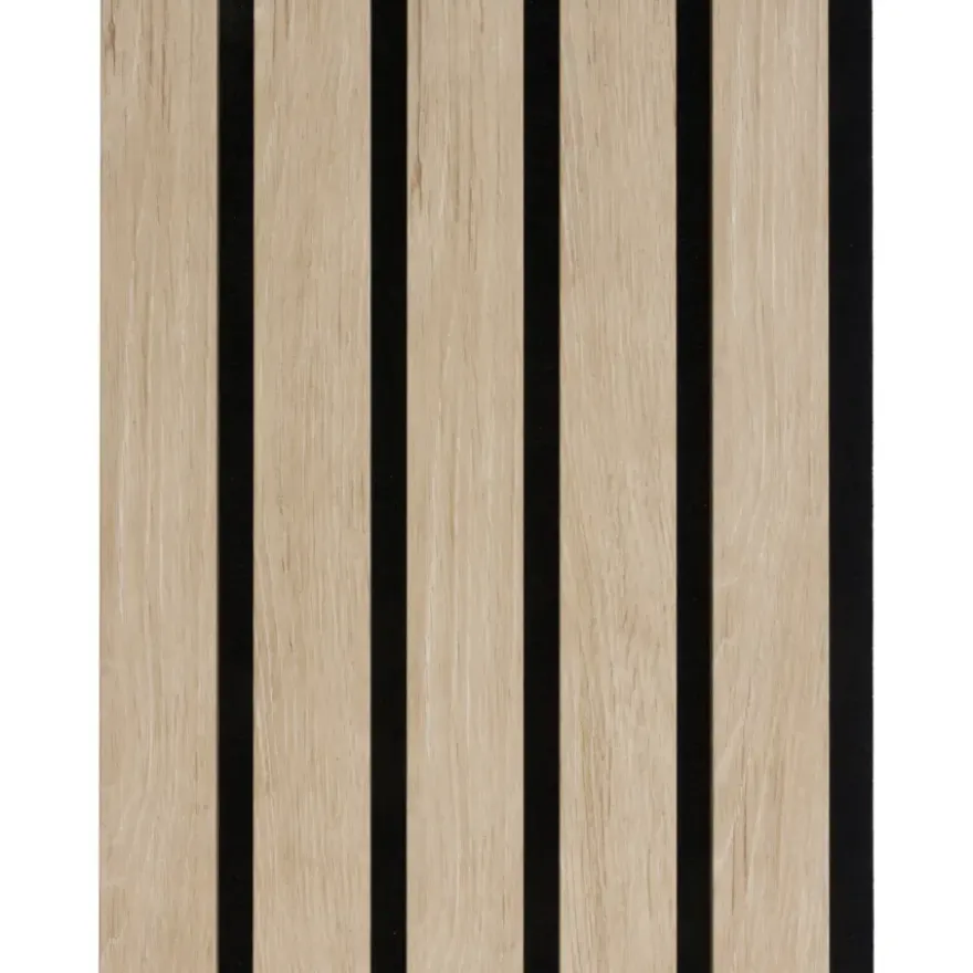 Kleurstaal lattenwand Decowall Advanced natuur eiken 25x30cm