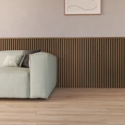 Kleurstaal lattenwand Decowall Acoustic rustiek eiken 25x30cm